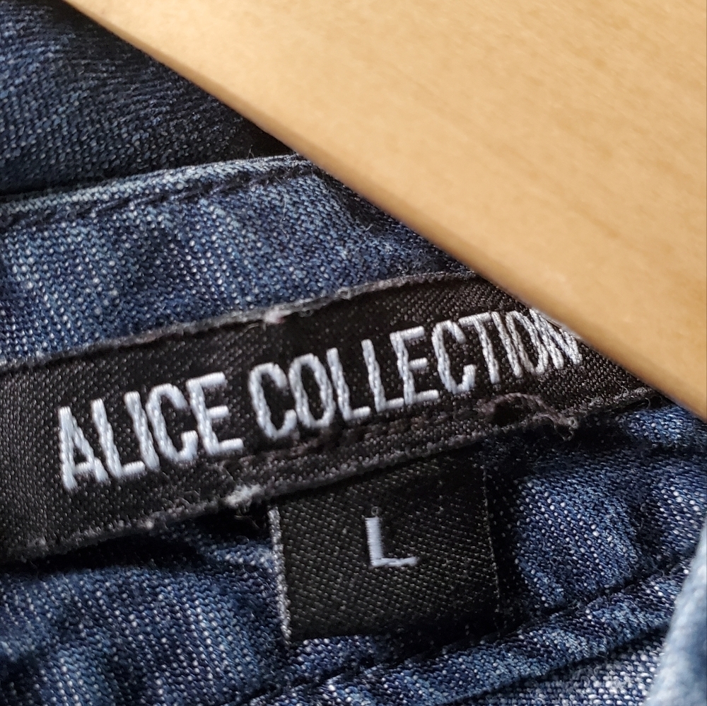 Alice Collection Denim Tank Shell Size Large - Picture 3 of 3